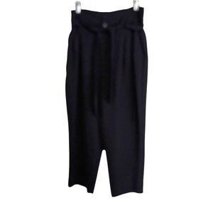 Madewell -Black High-Waisted Cropped Trousers - Size  12P
